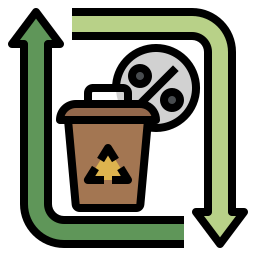 Zero waste icono
