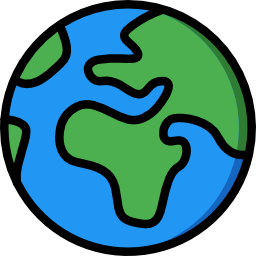 Planet earth icon