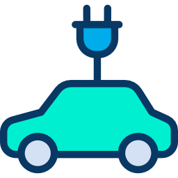 Electric car icon