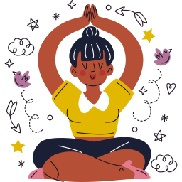 Meditation sticker