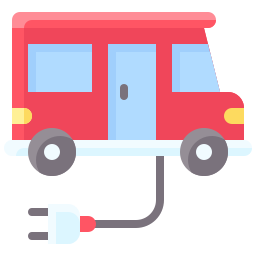 Ônibus elétrico Ícone