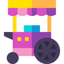 Ice cream cart icon