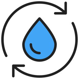 Рециркулировать воду иконка