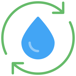 water recyclen icoon