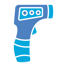 Thermometer gun icon