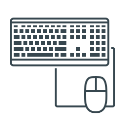 Клавиатура и мышь иконка