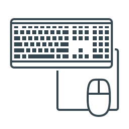 Keyboard and mouse icon