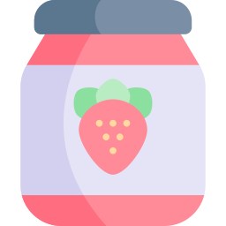 confiture de fraise Icône