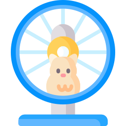 rueda de hamster icono