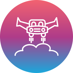 Flying car icon