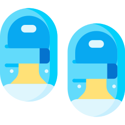 Baby shoes icon