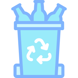 Glass bin icon