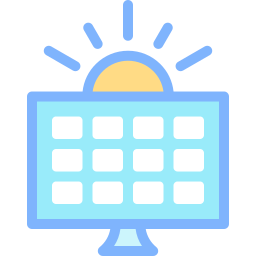 Solar panel icon