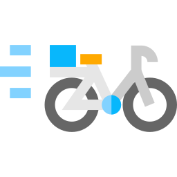 Delivery bike icon