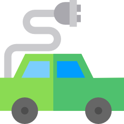 Electric car icon