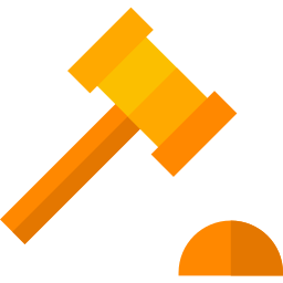 Auction hammer icon