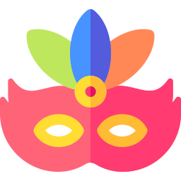 Carnival mask icon