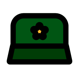 Military hat icon