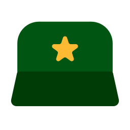Military hat icon