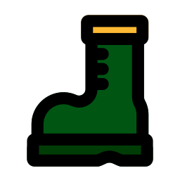 Botas militares icono