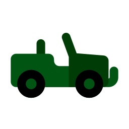 Military jeep icon