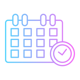 orario e calendario icona