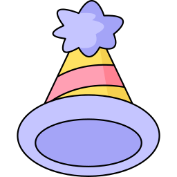 chapeau de fête Icône