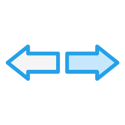 links rechts icoon