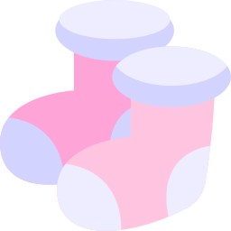 Baby socks icon