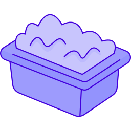 Baby bath tub icon