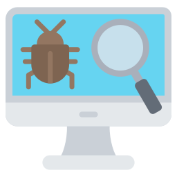 Bug finding icon