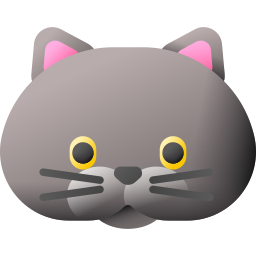 gato británico de pelo corto icono