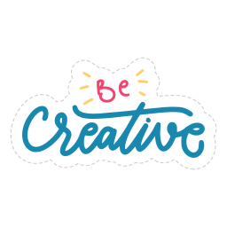 ser creativo sticker