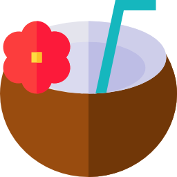 Coconut drink icon