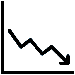 grafico a linee icona