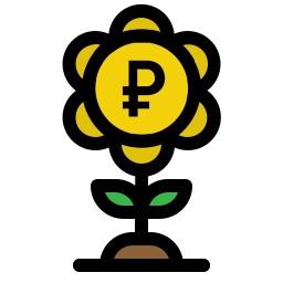 Money growth icon