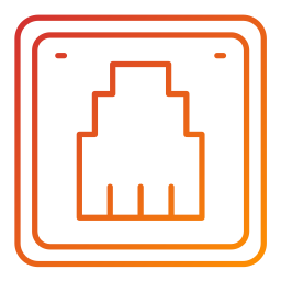 Telephone socket icon