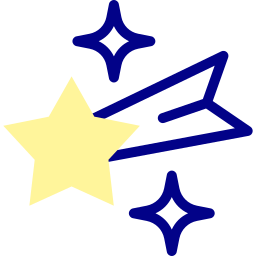 estrella fugaz icono