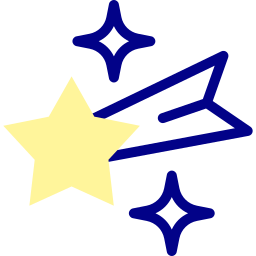 Falling star icon