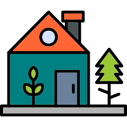 Green home icon