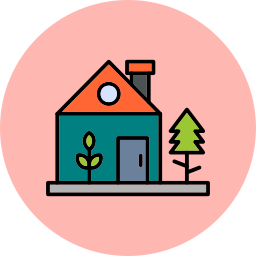 Green home icon