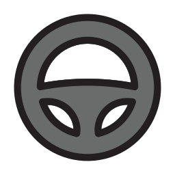 Steering wheel icon