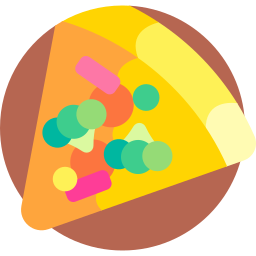 Veggie pizza icon