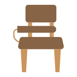 Chair and table icon