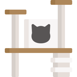 maison de chat Icône