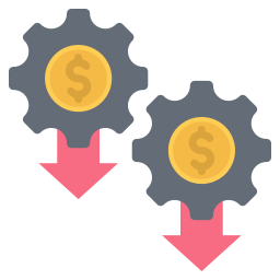 Reduce cost icon