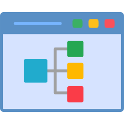 diagramma di flusso icona