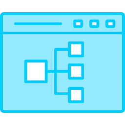 diagramma di flusso icona