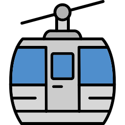 cabina del teleférico icono