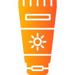 Crema solar icono